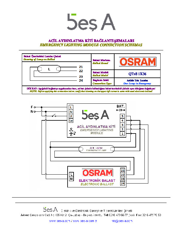 Osram QTz8 1X36