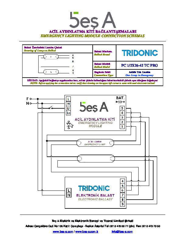 Tridonic PC 1-2X26-42 TC PRO