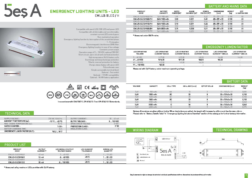 Bes A Product Catalogue EMLUS-SLED (H)