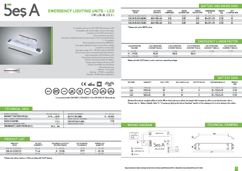 Bes A Product Catalogue EMLUS-SLED (L)