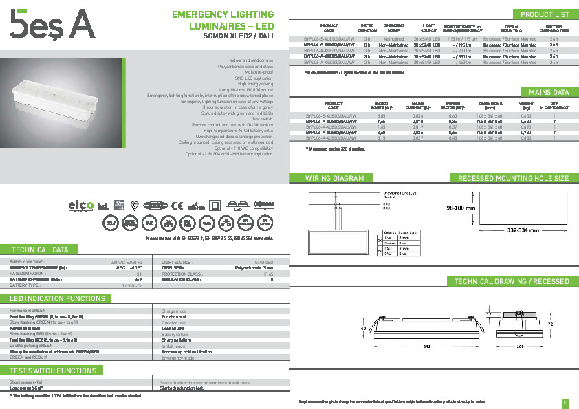 Bes A Product Catalogue SOMON XLED2 (DALI) rev.1