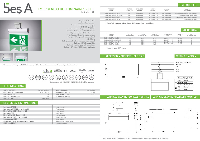 Bes A Product Catalogue TUNA M (DALI)