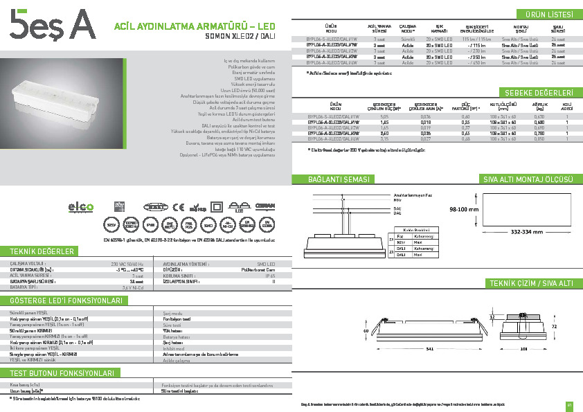 Beş A Ürün Kataloğu SOMON XLED2 DALI rev.1