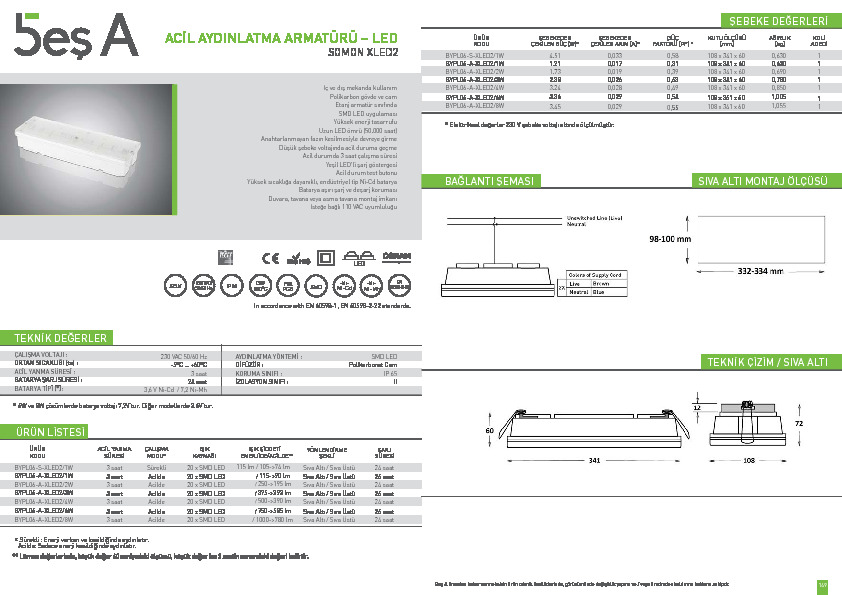 Beş A Ürün Kataloğu SOMON XLED2