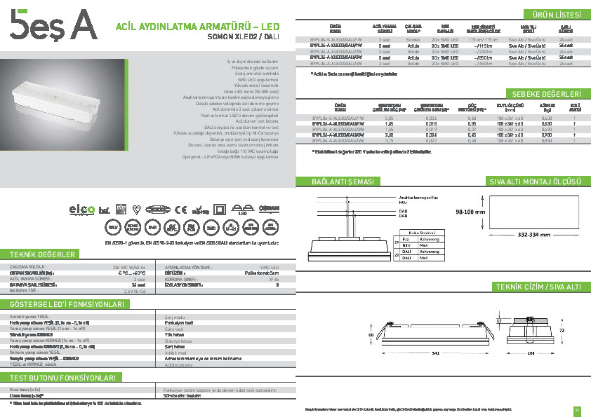 Beş A Ürün Kataloğu SOMON XLED2 DALI rev.1