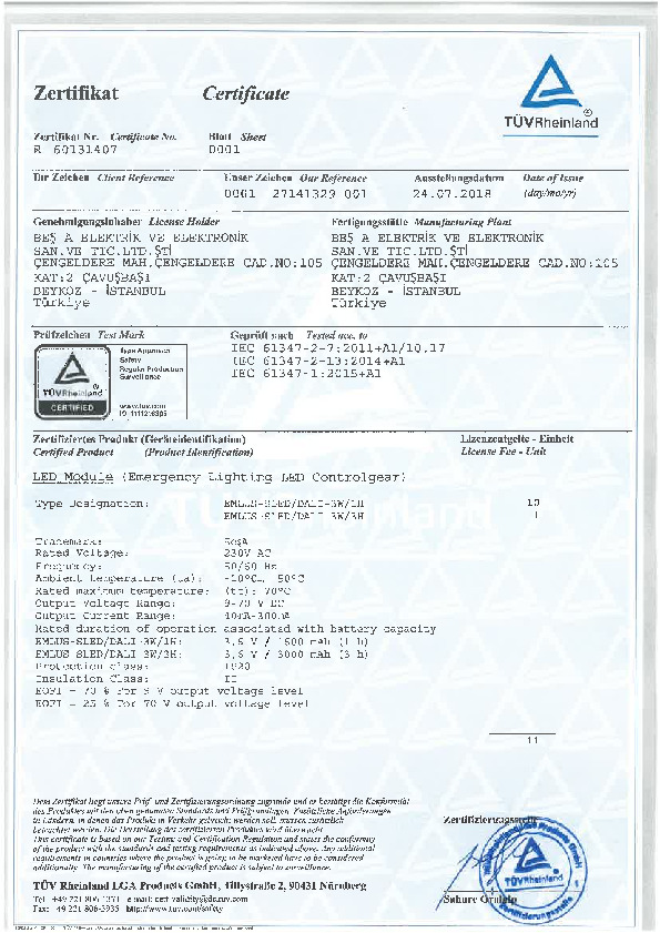 TÜV Bauart - R 60131407