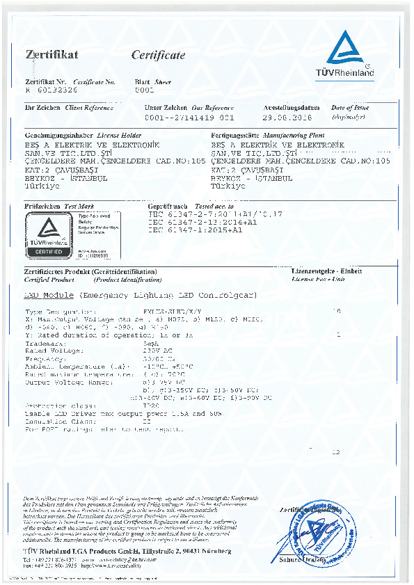 TÜV Bauart - R 60132326 0001